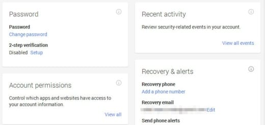 Recover Your Google Account Password via Text Message