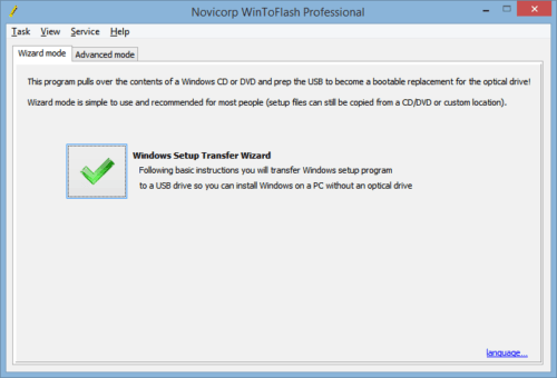 Easily create bootable Windows USB drive using WinToFlash