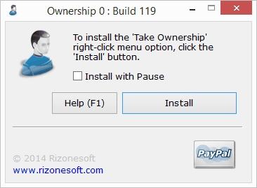 Take Ownership Using Rizonesoft Ownership App