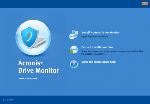 acronis drive monitor install
