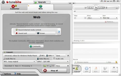 tunebite online video grabber and recorder