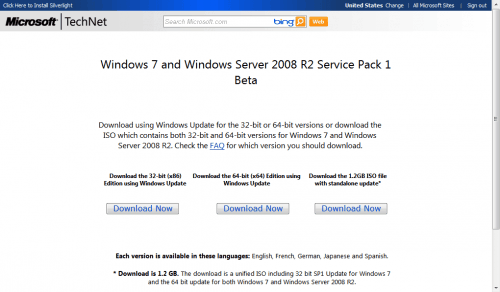 download sp1 beta