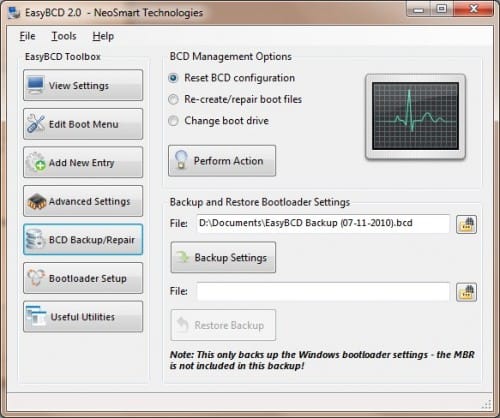 easybcd BCD backup and repair