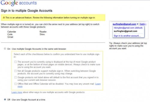 Google-Multiple-Sign-In