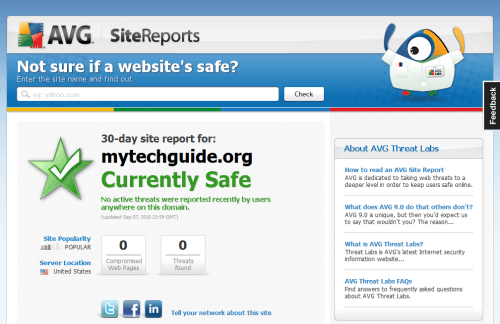 Not sure if a website's safe? AVG Threat Labs