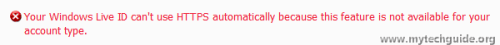 Hotmail Always use HTTPS Err..