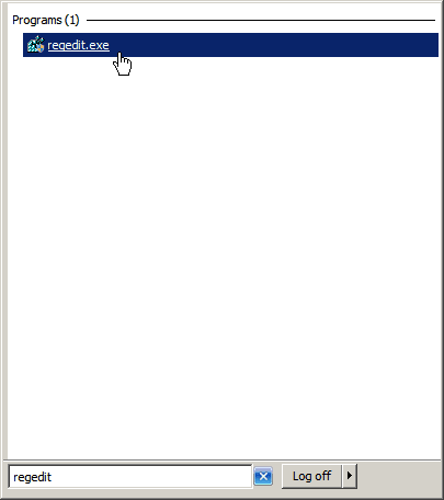 regedit
