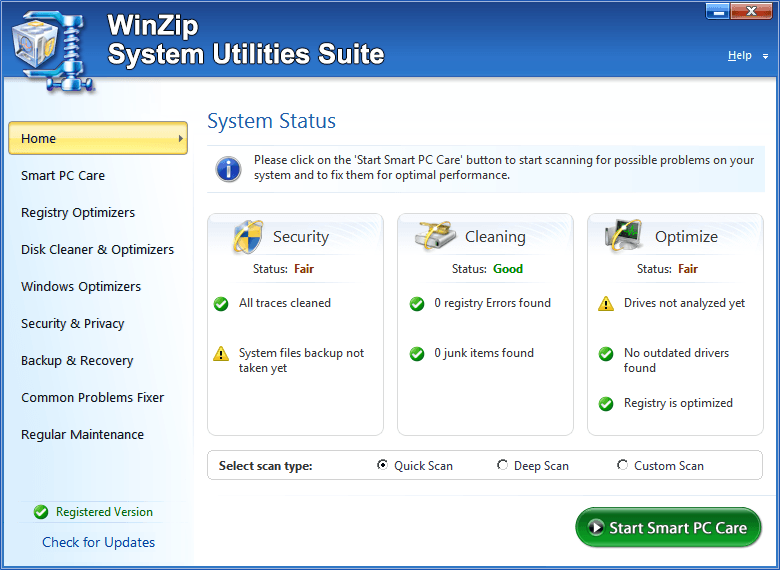 WinZip System Utilities Suite - 9