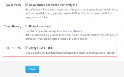 Select "Always use HTTPS"