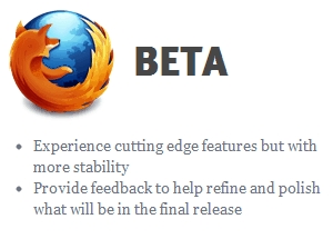 Firefox Beta channel