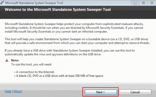 microsoft standalone system sweeper tool