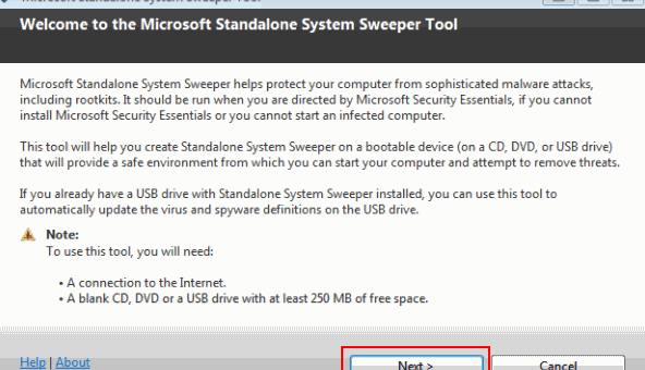 microsoft standalone system sweeper tool