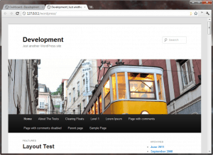 WordPress 3.2 Twenty Eleven Theme