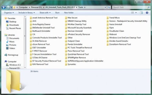 AV Uninstall Tool Pack