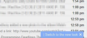Switch to the new look link