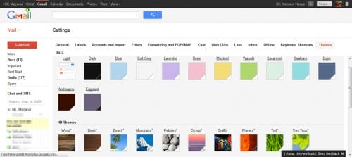 New Gmail HD Themes