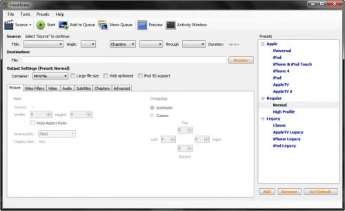 Handbrake Interface