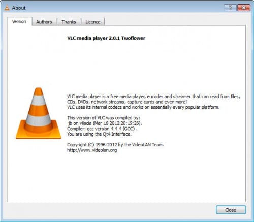 vlc 2.0.1