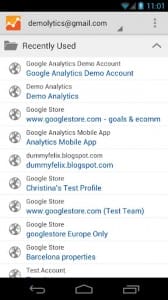 google-analytics-for-android-account-overview