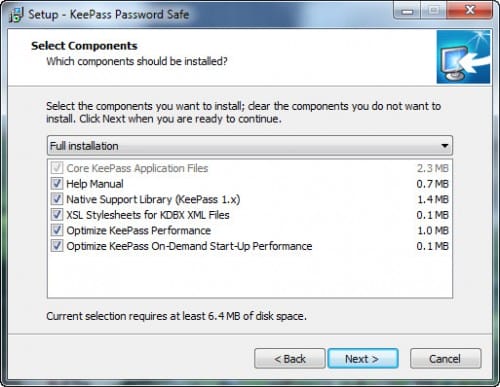 keepass-installation