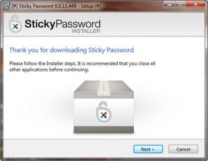 Sticky-password-install