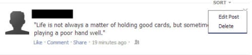Facebook Edit Posts Feature