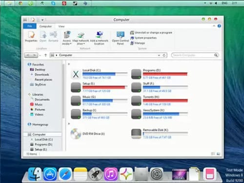 OS X Mavericks Transformation Pack For Windows