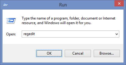 Open Windows Registry Editor
