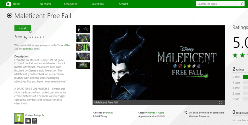 Download Maleficent Free Fall