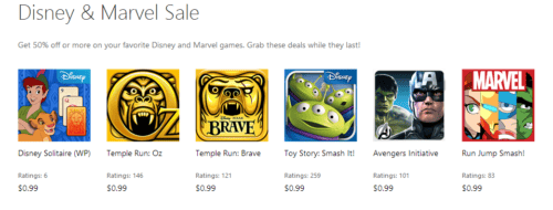 Windows Phone Games Sale