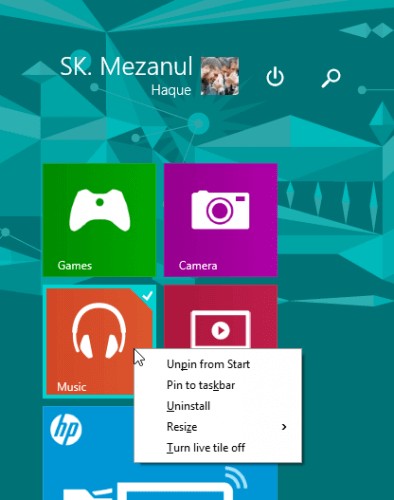 windows 8.1 update tiles menu