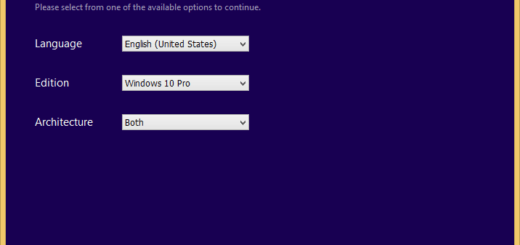Select Windows 10 language and edition