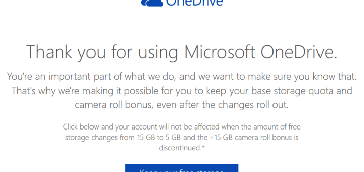 How To Keep Your 15 GB Free OneDrive Storage and Camera Bonus Space