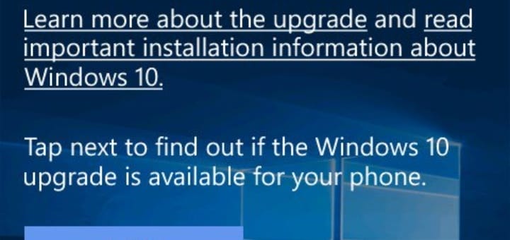 Windows 10 Mobile Upgrade Advisor app