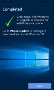 Windows 10 Mobile Upgrade Advisor app