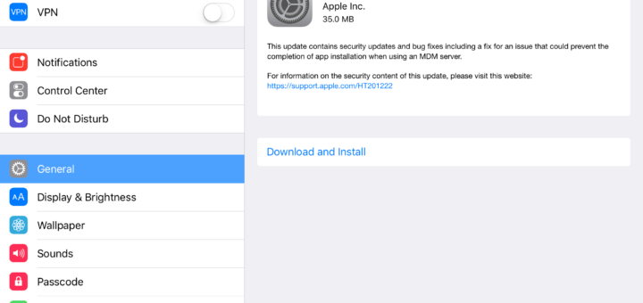 install iOS 9.2.1 update