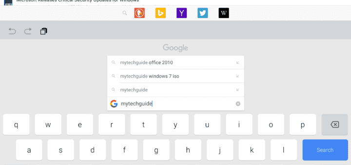 Search Google from your Keyboard