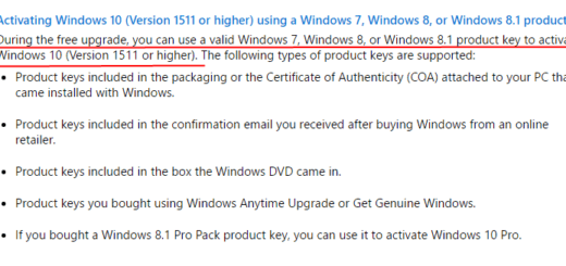 Can I Use Windows 7,8,8.1 Product Key to Activate Windows 10 After July 29, 2016?