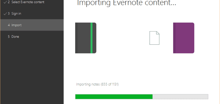 move evernote to onenote